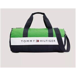 Tommy Hilfiger Flag Duffle Bag Navy Multi Gold
